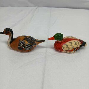 Vintage Hard Plastic Duck Figures
